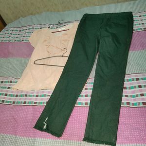 Buy Women Imported High Waist Pants Get Top Free