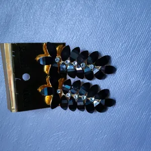 Black Stone Earring