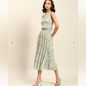 Aarke Ritu KumarPrinted Halter-Neck A-line Dress