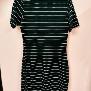 Black Striped Dress