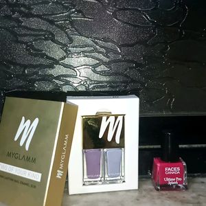 Myglamm And Faces Canada Nailpolish Combo