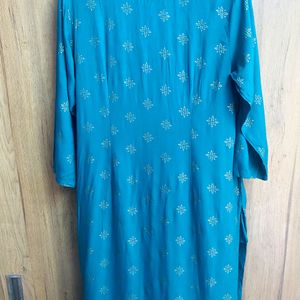 Imara Green Embroided & Printed Kurta Size-M