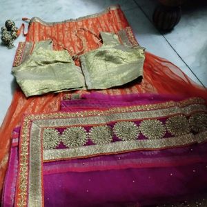 Lehnga Choli With Duppata