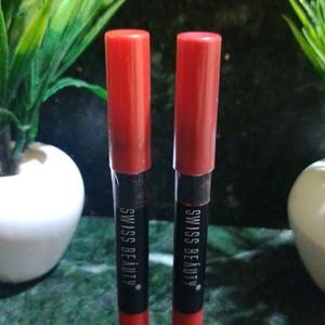 Combo Of Swiss Beauty Lip Crayon Lipstick 😍🥰❤️