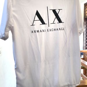 Dry Fit T shirt . With Armani Logo Size L .