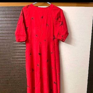 Red Max Dress Once Worn