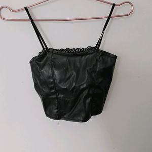 Leather Corset Top