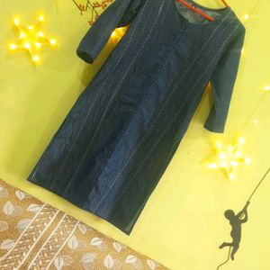 Denim Kurta💙