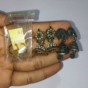 3 set of earrings combo