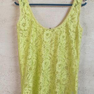 Ladies See-through Style Lace Top