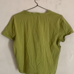 green top with neck design