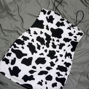 Cow Print Dress