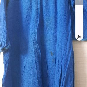 Set Of Suit -blue Kurta ,palazzo Pant