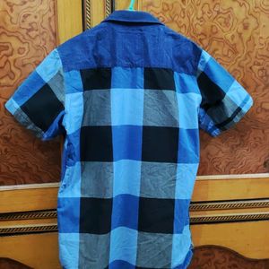 Blue Colored Check Shirt