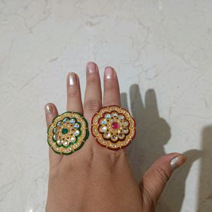 Wedding/Party Ring Combo Of 2