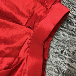 Designer Red Flared Skirt