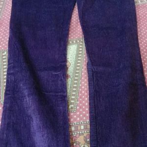 Strechable Purple Colour Cortriase Pant