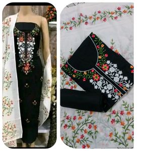 Soft Cotton Embroidery Suit