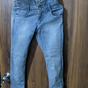 High Waist Skinny Blue Jeans