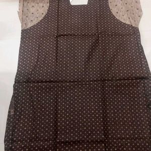 3xl Brown Cotton Nighty