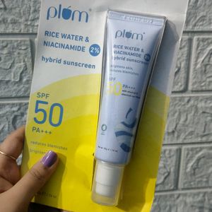 Plum Rice Water & Niacinamide Hybrid Sunscreen