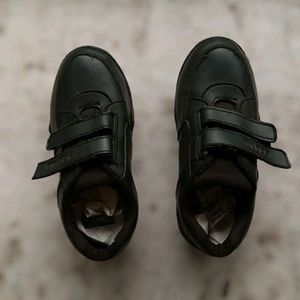 Kids Black School Shoes(Size:2)