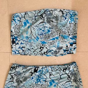 Blue Abstract Co Ord