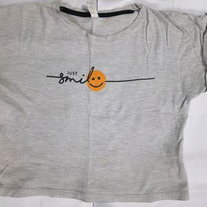 2 Crop T-Shirt Tops Combo With Freebie