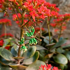 Handbeaded Butterfly Earring