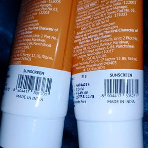 80g -2 Piece Derma Co Aqua Gel Sunscreens