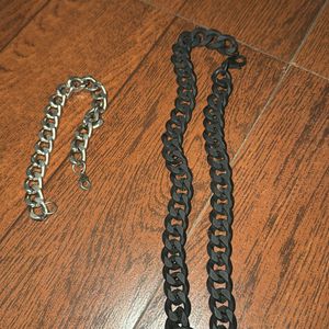 H&M Accessories- Chain + Bracelet