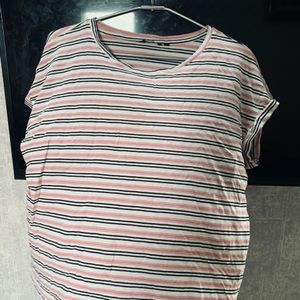 Pair Of Stripy Tshirts Regular Wear