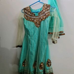 Girls Anarkali Dress with Dupatta