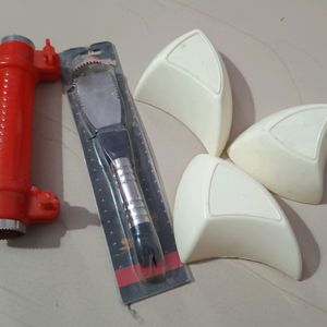 Corn Cutter,Peeler & Plastic Bowl Set - 3