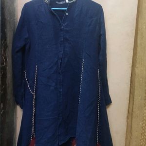 Blue Denim Up down Dress