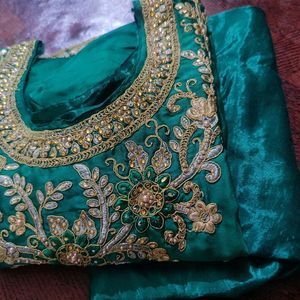 Green Shalwar Kurta Without Dupatta