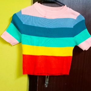 Rainbow Crop Top