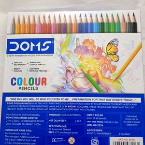 Doms Colour Pencils 24 Shades