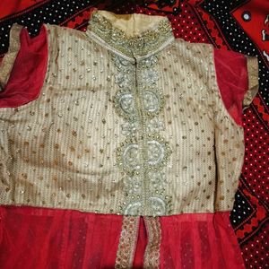 Peach Colour Endo western Lehnga