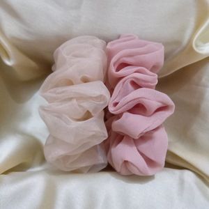 Organza Scrunchie One Georgette Scrunchies