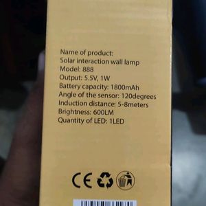 Solar Light With Motion Sensor