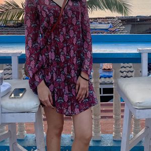 Printed Bohemian Mini Dress