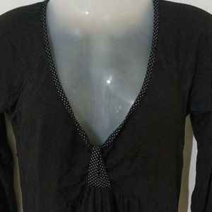 BLACK FULL SLEEVE TOP