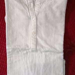 W Pure White Kurti