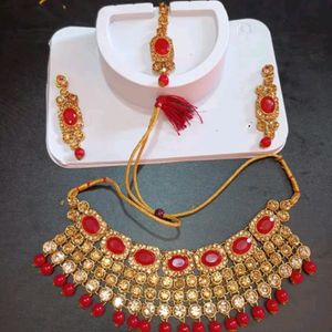 Ruby Heavy Bridal Choker Set