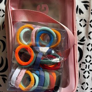 Make Up Bag With Rabber Bands Free❤️