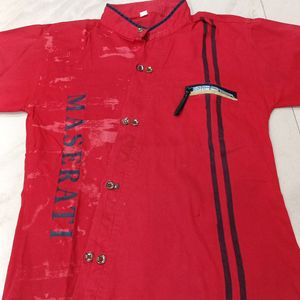 Full Sleeves Red Shirt