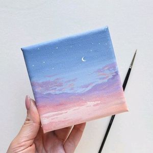 Set Of 12 Mini Canvas Painting