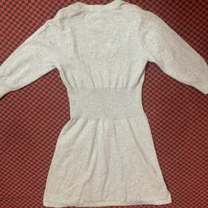 A Grey Mini Skater Dress