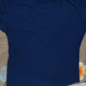 L Size Nevy Blue Tshirt For Women